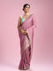 Mohey Ethereal Purple Chinon Saree