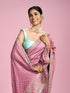 Mohey Ethereal Purple Chinon Saree