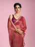 Mohey Gajree Pink Organza Elegance Saree