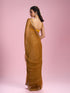 Mohey Mustard Yellow Organza Saree