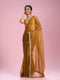 Mohey Mustard Yellow Organza Saree