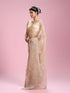 Mohey Fawn Organza Elegance Saree