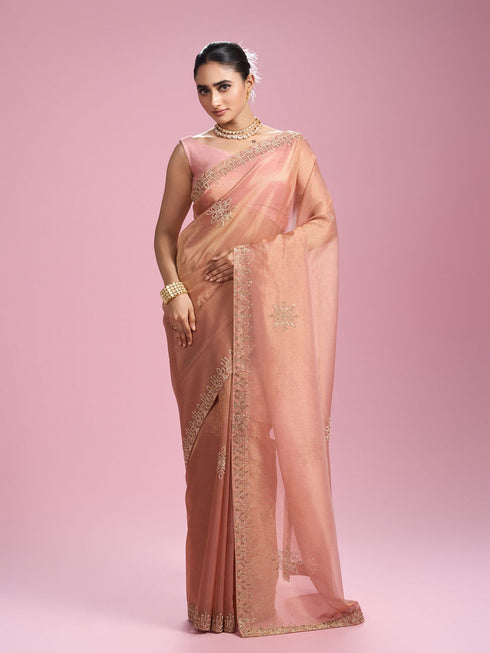 Mohey Gajree Pink Extravaganza Saree