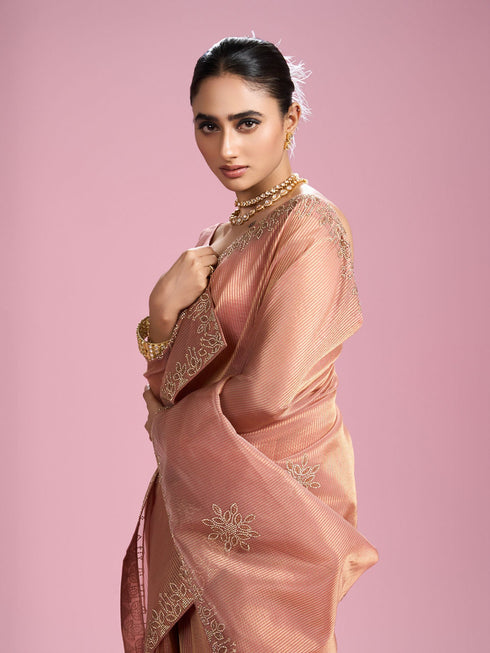 Mohey Gajree Pink Extravaganza Saree