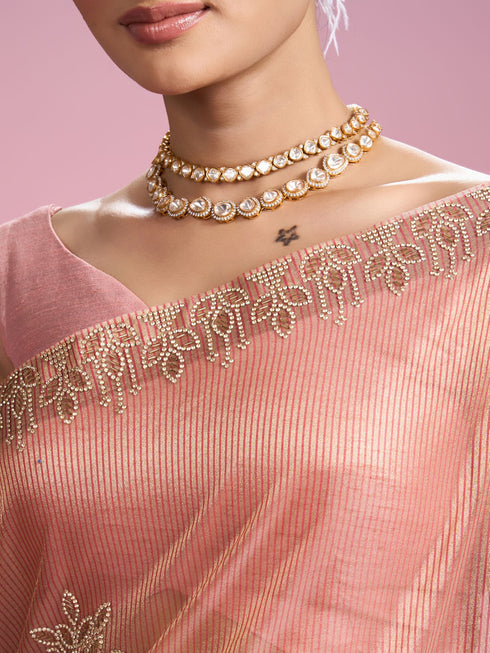 Mohey Gajree Pink Extravaganza Saree