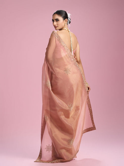 Mohey Gajree Pink Extravaganza Saree