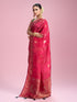 Mohey Elegant Pink Saree Ensemble