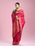 Mohey Elegant Pink Saree Ensemble