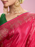 Mohey Elegant Pink Saree Ensemble