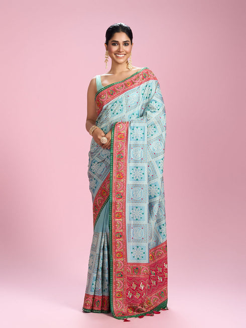 Mohey Sapphire Elegance Saree