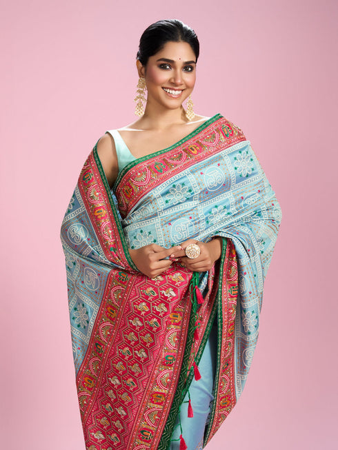 Mohey Sapphire Elegance Saree