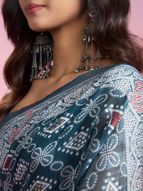 Mohey Emerald Expression Saree