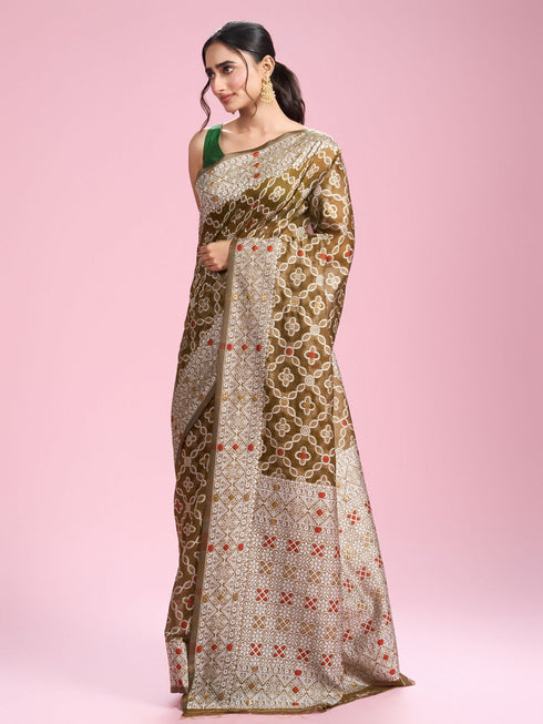 Mohey Emerald Elegance Saree