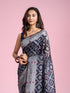 Mohey Indigo Blue Elegance Saree