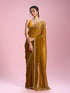 Mohey Mustard Yellow Chinon Saree