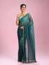 Mohey Sea Green Chinon Party Wear Saree
