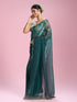 Mohey Sea Green Chinon Party Wear Saree