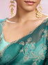Mohey Sea Green Chinon Party Wear Saree