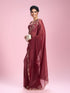 Mohey Coral Charm Chinon Saree