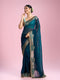 Mohey Eternal Elegance Blue Saree