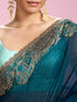 Mohey Eternal Elegance Blue Saree
