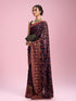 Mohey Indigo Blue Georgette Saree