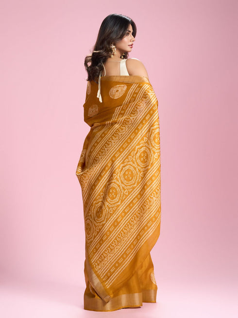 Mohey Sun Kissed Mustard Yellow Saree