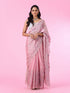 Mohey Light Pink Blooming Saree
