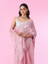 Mohey Light Pink Blooming Saree