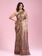 Mohey Beige Weave Saree