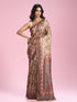 Mohey Beige Weave Saree