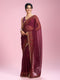 Mohey Wine Toned Celebration Saree