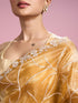 Mohey Sun kissed Mustard Yellow Organza Saree