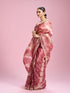 Mohey Pink Organza Saree