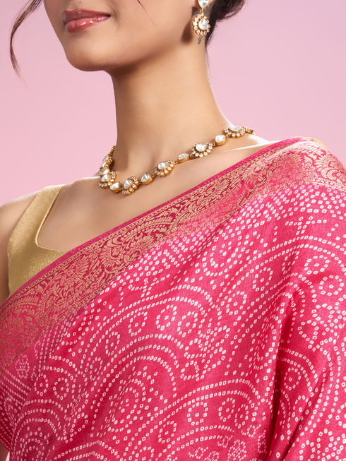 Mohey Rani Pink Radiance Saree
