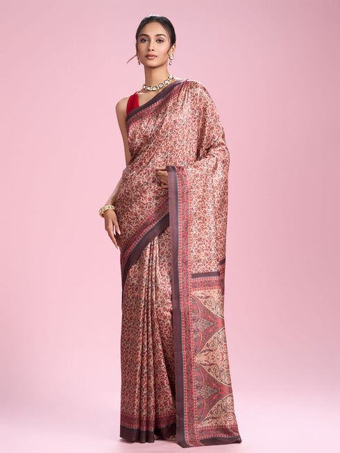 Mohey Glamorous Fawn Elegance Saree