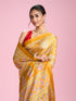 Mohey Radiant Mustard Yellow Saree