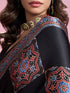 Mohey Radiant Black Satin Saree