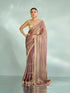 Mohey Purple Enchantment Organza Saree
