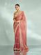 Mohey Elegant Pink Organza Saree