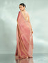 Mohey Elegant Pink Organza Saree