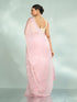 Mohey Festive Pink Organza Saree