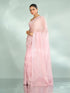 Mohey Festive Pink Organza Saree