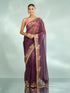 Mohey Enchanting Wine Festive Saree