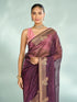 Mohey Enchanting Wine Festive Saree