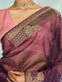 Mohey Enchanting Wine Festive Saree