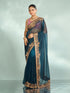Mohey Minimally Blue Saree