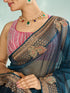 Mohey Minimally Blue Saree