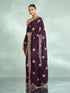 Mohey Wine Elegance Saree