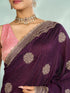 Mohey Wine Elegance Saree
